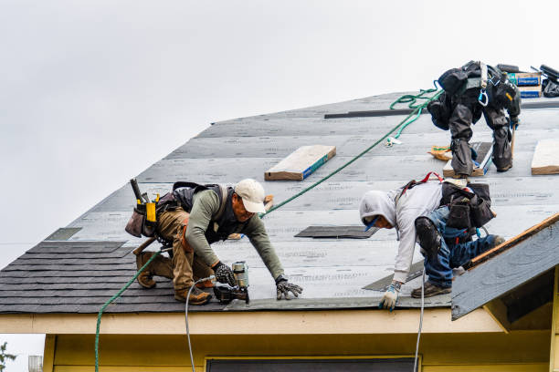 Professional Gutter Installation technician working in Uniontown, PA